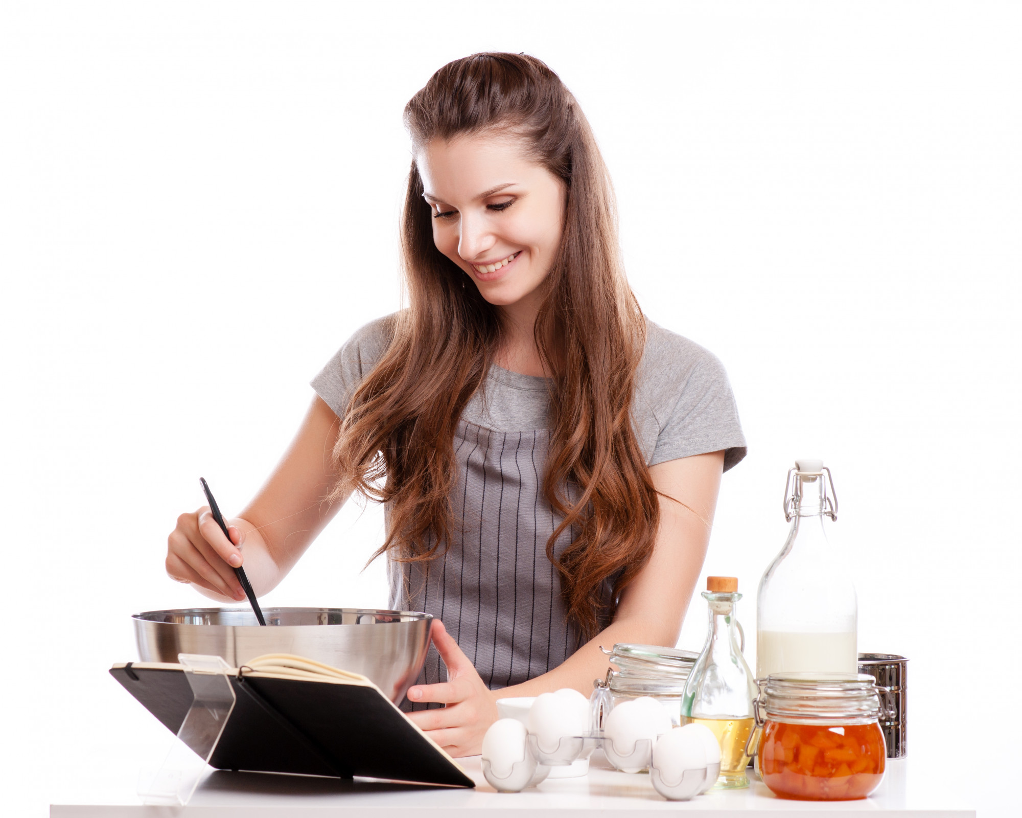Student cooking during online consult